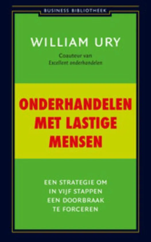 Cover - Onderhandelen met lastige mensen